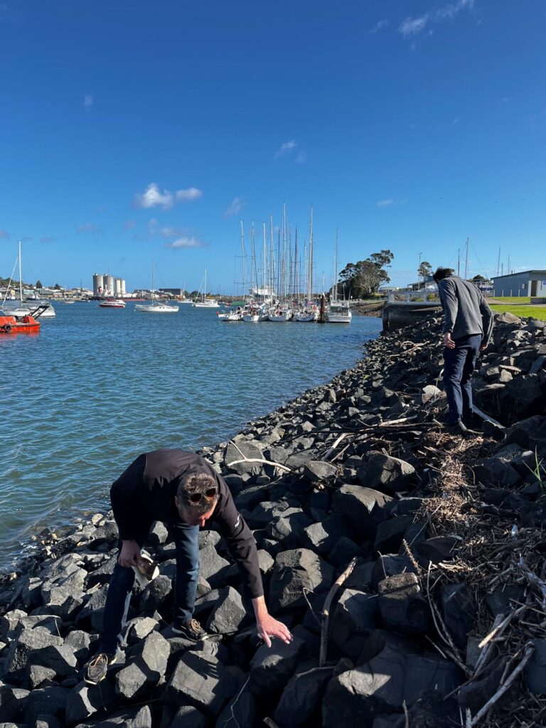 14. Host a Beach or Marina Cleanup<br>A waterfront clean-up was hosted, removing a huge amount  of litter that would have other wise entered the river mouth and flowed to sea. Fishing line, cigarette butts, beverage containers, and even an oven door were recovered from the surrounding natural spaces in only 30 minutes - recyclable items were diverted from landfill where possible