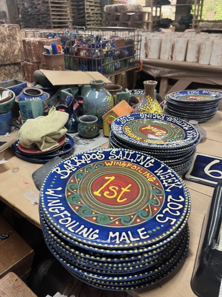 5. Award Practical Items or Use a Perpetual or Upcycled Trophy<br>Awards were made by a local potter. Earthworks The awards are made of clay and hand painted https://www.earthworks-pottery.com/

