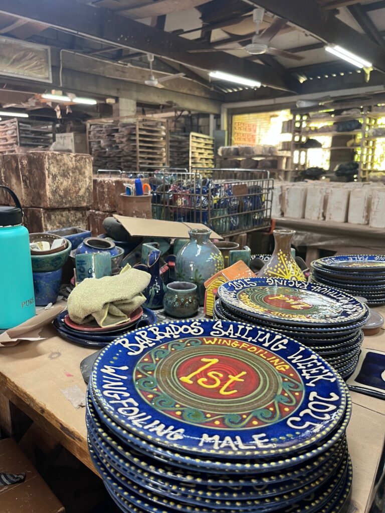 5. Award Practical Items or Use a Perpetual or Upcycled Trophy<br>Awards were made by a local potter. Earthworks The awards are made of clay and hand painted https://www.earthworks-pottery.com/
