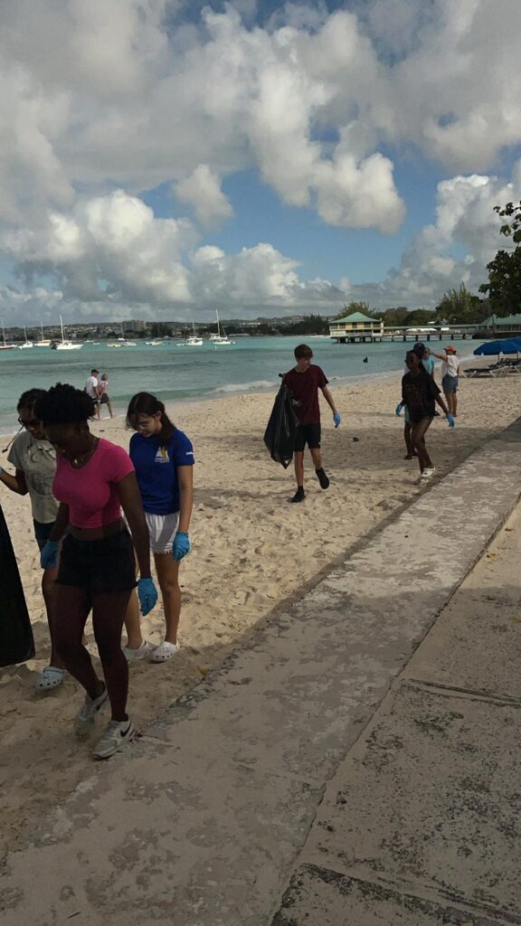 14. Host a Beach or Marina Cleanup<br>Extensive repairs and cleaning had to be done to the marina in order to accommodate the visiting yachts. 

Additionally, we involved two local schools on a beach cleanup that took place on Saturday January 17. Participants included 20 sea scouts from St. Gabriels school and 13 high school students from the Codrington International School.