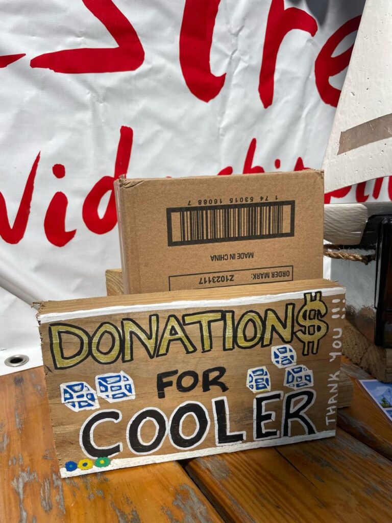 1. Eliminate Single-Use Water Bottles and Provide Water Refill Stations<br>Water refill stations only. No single use plastic bottles provided. We filled reused gallon bottles at a mountain spring to fill the coolers. We purchased an additional large cooler to have multiple water stations.  