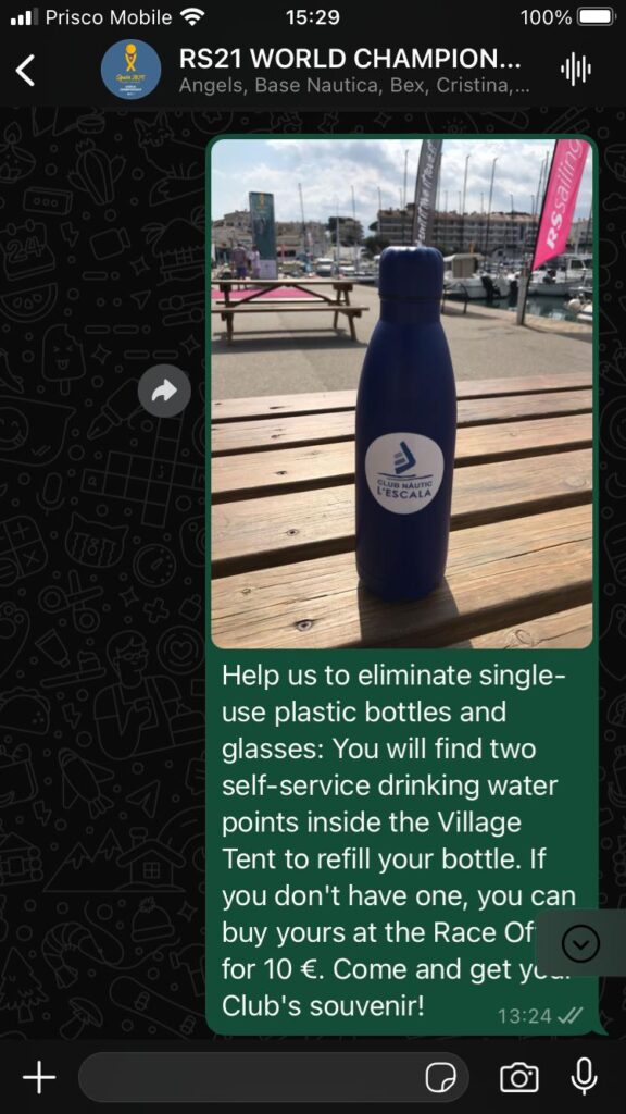 6. Publicize Your Sustainability Efforts<br>The sustainability efforts undertaken for the 2024 RS21 World Championship were communicated through various channels both before and during the event. These included the event and Club websites, the regatta