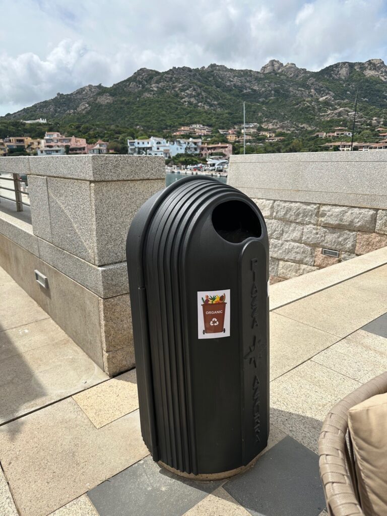 11. Ensure Proper Waste Bin Placement and Signage<br>11)All the trash bins had signs for waste separation