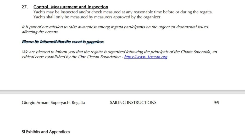 13. Use Paperless Event Management<br>All the documents are provided in digital format as stated on the NOR (Notice of Race).