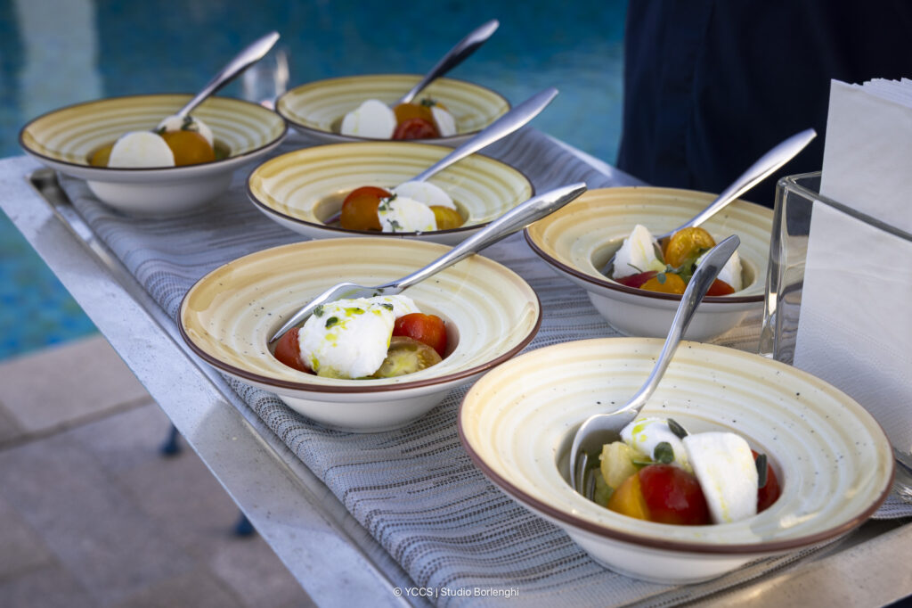 3. Serve Food with Plastic-Free Dinnerware<br>we serve food in biodegradable materials or plates and dishes that are washed with specific non-polluting detergents.