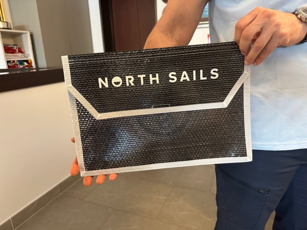 4. Skip Bags or Go Reusable<br>4)We gave the sailors Slam and North Sails bags as skippers bags that they can reuse 