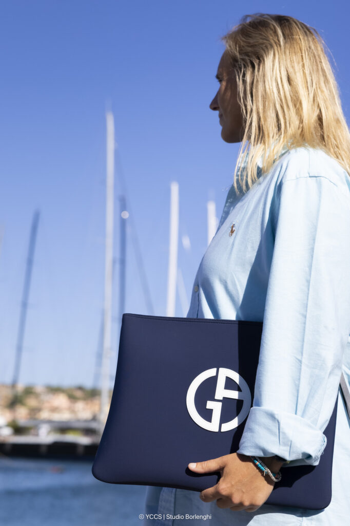 4. Skip Bags or Go Reusable<br>We gave the sailors Giorgio Armani sails bags as skippers bags that they can reuse. 