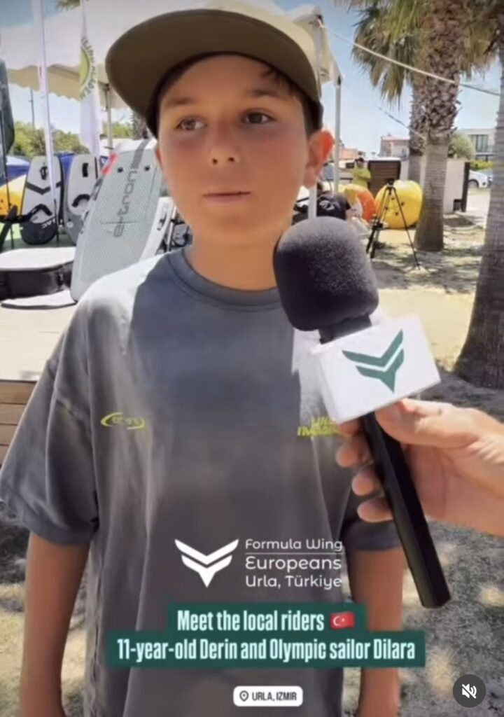 20. Inspire Future Action<br>11 year old Derin saw the event last year, took up WingFoiling and this year he sailed at the event!