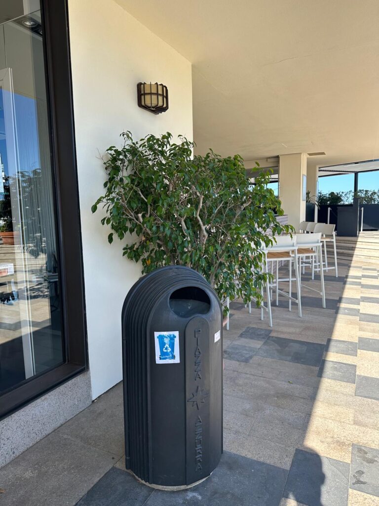 11. Ensure Proper Waste Bin Placement and Signage<br>All the trash bins had signs for waste separation