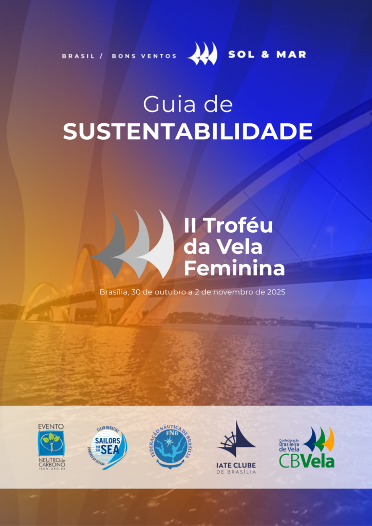 20. Inspire Future Action<br>- Action 16 - A professor and a researcher from the University of Brasília collected and analyzed water samples from Lake Paranoá during the regattas and spoke with participants about life in the water.
- Action 19 - This event offset the carbon emissions of the first edition, held in 2024; we launched a carbon emissions calculator for travel at nautical events for testing.
- Action 20 - The sailors