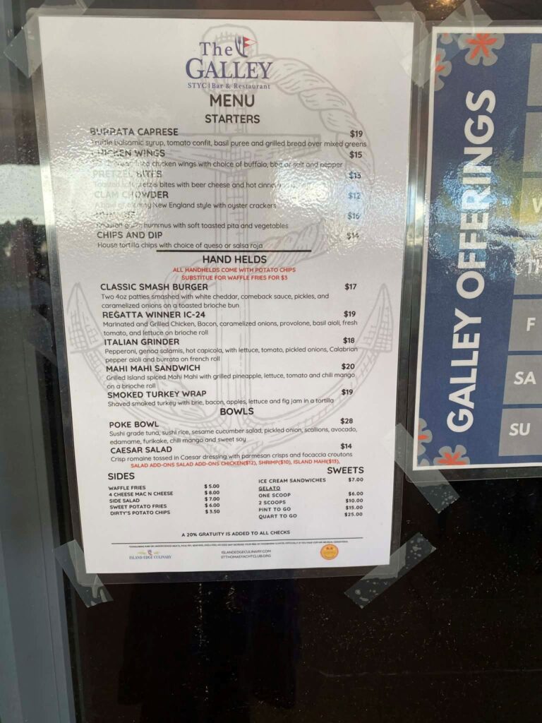 9. Serve Local Food or Source Seafood Sustainably<br>The Galley served locally sourced Mahi Mahi for the STIR Regatta.