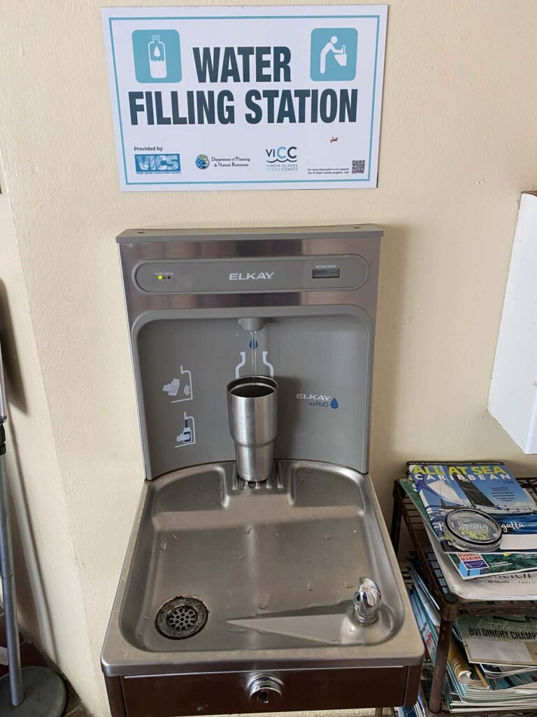 6. Publicize Your Sustainability Efforts<br>There is sustainability signage over top the Water Refill Station at STYC for STIR 2025.
