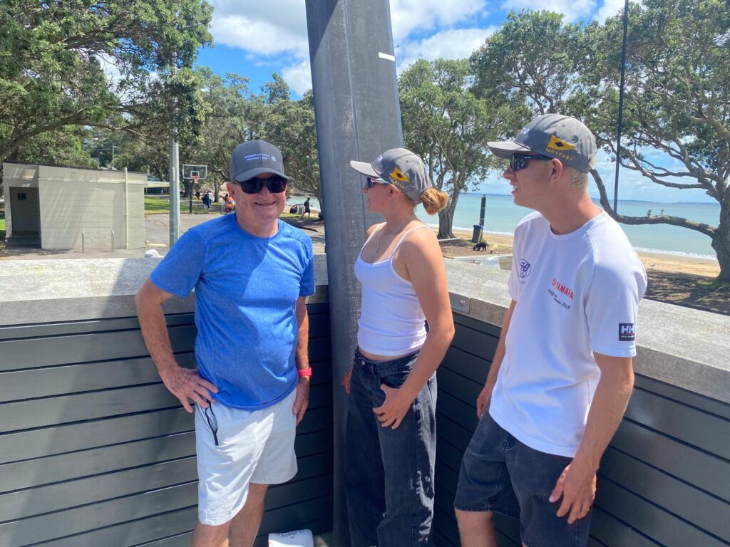 5. Award Practical Items or Use a Perpetual or Upcycled Trophy<br>There are several ways we did this and aimed to keep it fun and meaningful. A duck is handed out every year to someone with a funny story from the regatta. There was also a special painting which was awarded to the winners of the invitation race. 
Medals from the previous sunburst nationals which were held at Wakatere (in 2017) which had been sitting in cupboards were handed to the young competitors, along with leftover T-shirts. This meant no new t-shirts were being made, and instead we were recycling existing stock. 
Plenty of hats for all competitors too - vital for sailors! 