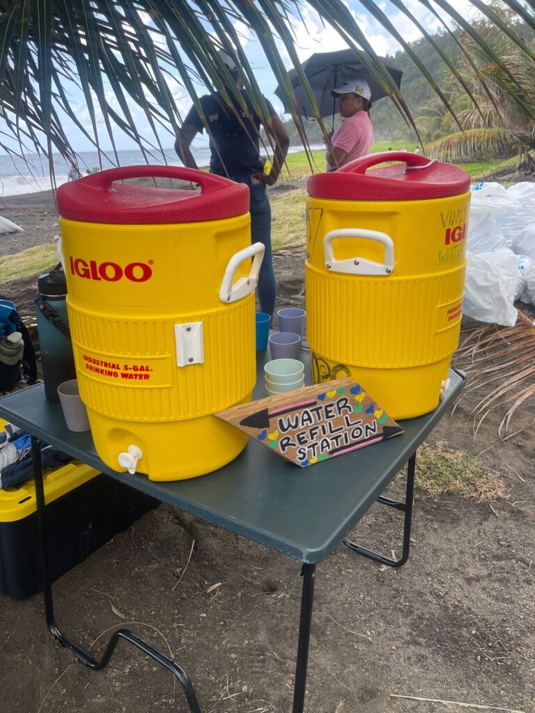 1. Eliminate Single-Use Water Bottles and Provide Water Refill Stations<br>All sailors were advised in pre-event communications to travel with reusable water bottles.

SVG Sailing Week purchased branded reusable cups for distribution to all sailors and volunteers.

Water refill stations were installed at Official race headquarters 

Regrettably, sponsors donated beverages in plastic bottles.
Where there was plastics, recycling was encouraged. There were multiple clearly marked recycling receptacles placed at the venue. All plastics were collected at the end of the event for recycling.

A short post-event sustainability survey assessed awareness and behavior change related to reusable water bottles and plastic reduction.

No single-use plastic straws were purchased, distributed or provided by SVG Sailing Week Organising committee however vendors often sold drinks using plastic straws.

Sailor giveaway bags were made from durable, reusable fabric and branded for long-term use.
Contents prioritized practical items over disposable promotional materials.

Awards were locally produced, wooden crafted boats, as well as a painting painted by a local painter. All trophies were repurposed. 

Sustainability efforts were launched in an online “Green Campaign” 
Website: https://svgsailingweek.com/sailgreensvg

Sustainability messaging were delivered across multiple platforms, ensuring strong visibility and continuous engagement throughout the event. (website, social media including Facebook, instagram, radio). 

Ceremonies (opening, closing, media briefings), The Minister of Tourism  reinforced the event’s environmental commitment and alignment with national sustainability priorities.

Local organisations involved in the green campaign were Sustainable Development Unit - messaging and technical guidance.
Sustainability Commission, SVG Olympic Committee - funding, coordination
National Parks, Rivers and Beaches Authority - logistics and coastal management.
SVG Tourism Authority - promotion and alignment 
Tropical Realism - commissioned artwork
Sargeant Model Boat Shop - crafting of model boats to be used as prizes
Action Bequia - Bequia
SVG Forestry Department 
All Islands Recycling
SVG Tourism Authourity

Reusable branded signage were used across venues.
Heavy emphasis on digital education, including QR codes linking to sustainability actions, beach cleanups, and surveys.

Vendors sourced local produce and seafood at all meals.

Green team was Alexandra Punnett: Vincy Sailing Clean Regatta Manager
Amber Glasgow: Sustainability Commission, Olympic Committee
Brenton Quammie: National Ozone Assistant, Sustainable Development Unit
Kurt Dougan: Environment Resource Analyst, Sustainable Development Unit
Samantha DaSilva: Environment Resource Analyst, Sustainable Development Unit
Tyshana Thomas: Environment Resource Analyst, Sustainable Development Unit
Suzette Jackson: Sustainability Commission, Olympic Committee
Orr Miller: Sustainability Commission, Olympic Committee
Twanique: National Parks, Rivers and Beaches Authority 
Aina Browne: SVG Tourism Authority

Clearly labeled waste stations (recyclables).
Hotels managed food waste collection in dining areas.
Food waste was repurposed for composting or animal feed where possible.

Event communications, schedules, surveys, and education materials delivered digitally.
Use of WhatsApp groups, QR codes, online forms, and an SVG Sailing Week e-magazine.

We hosted a beach clean up, Big Sands, Sandy Bay. Timed to align with the leatherback turtle nesting season. Educational messaging on turtle natal homing and coastal protection. Everyone carpooled. We hired 3 buses, had over 40 volunteers from 15 different organisations. 

For future action we announced that we will grow our green campaign for next year. 

Several videos were posted on our Instagram page https://www.instagram.com/svgsailingweek/