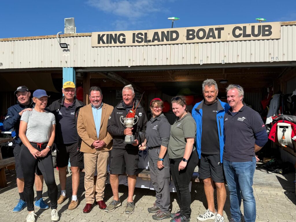 7. Involve Local Organizations<br>The King Island Boat Club were the partner organisation for the running of this race. The volunteer-run organisation carry out all on ground efforts from berthing and coordinating the arriving boats to providing food and carpooling crews around the island. The ORCV also auction local King Island produce to the competing fleet to raise additional funds for the King Island Boat Club following the awards presentation. The King Island Mayor and King Island Boat Club Commodore were special guests at our presentation and we are grateful for their continued effort and support for our sport. 