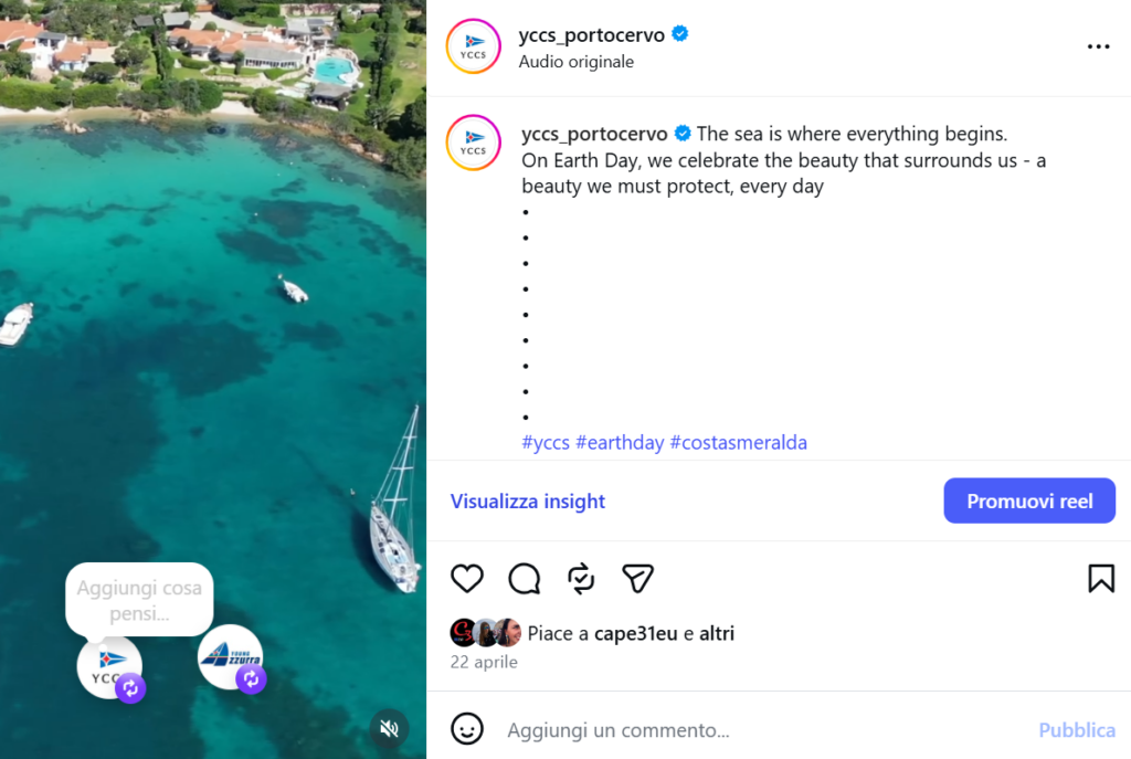 6. Publicize Your Sustainability Efforts<br>One of the official event documents highlighted YCCS’s commitment to sustainability.
Content relating to sustainability is being posted on social media, such as the reel published to mark Earth Day.
