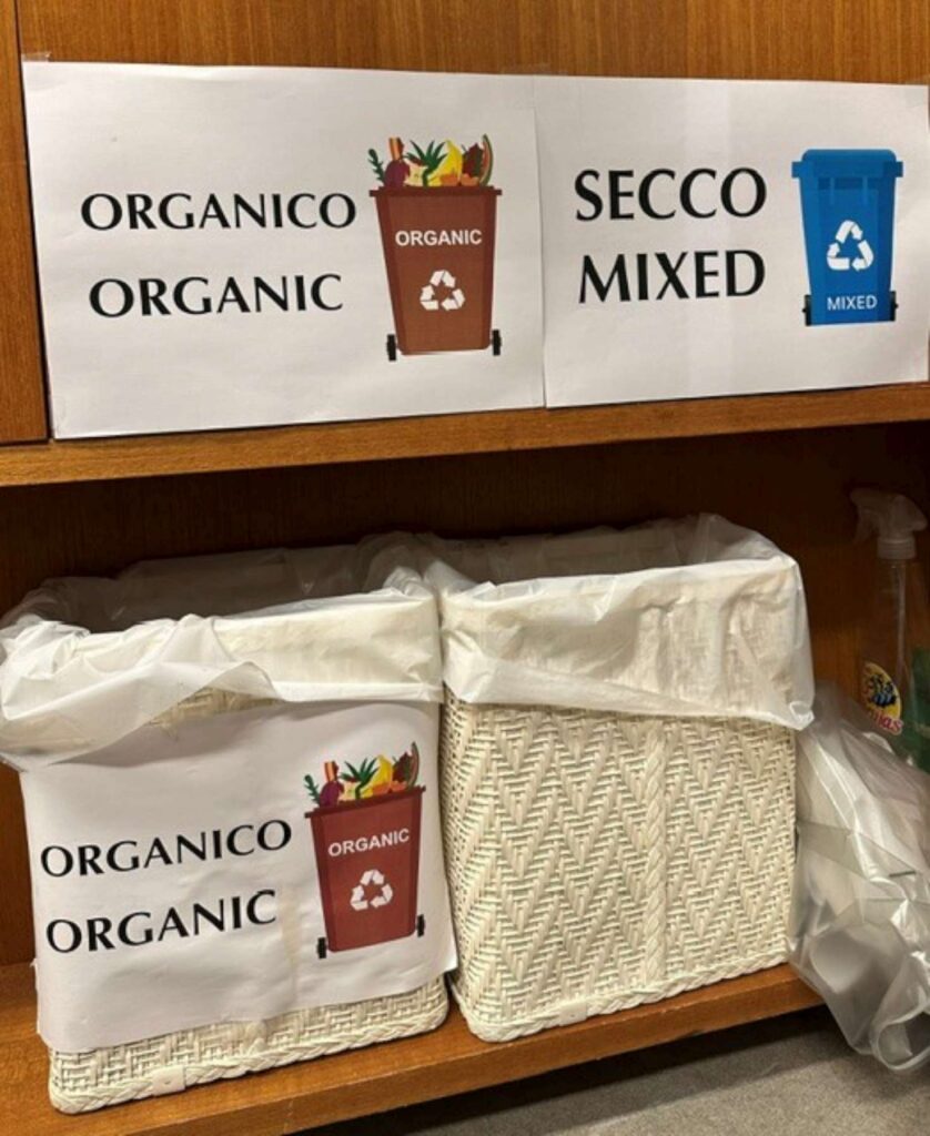 11. Ensure Proper Waste Bin Placement and Signage<br>We have placed rubbish bins in such a way as to facilitate waste sorting, clearly indicating which types of waste should go into each one