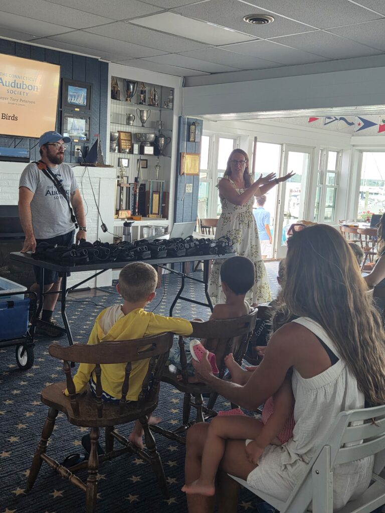 20. Inspire Future Action<br>Olivia Murin and Kennedy Nemec delivered a speech to all the sailors at the regatta during the awards ceremony, introducing the Sailors for the Sea practices and explaining why these matter. Jennifer Stivrins delivered a similar speech at the Audubon bird presentation that targeted a much younger crowd. 