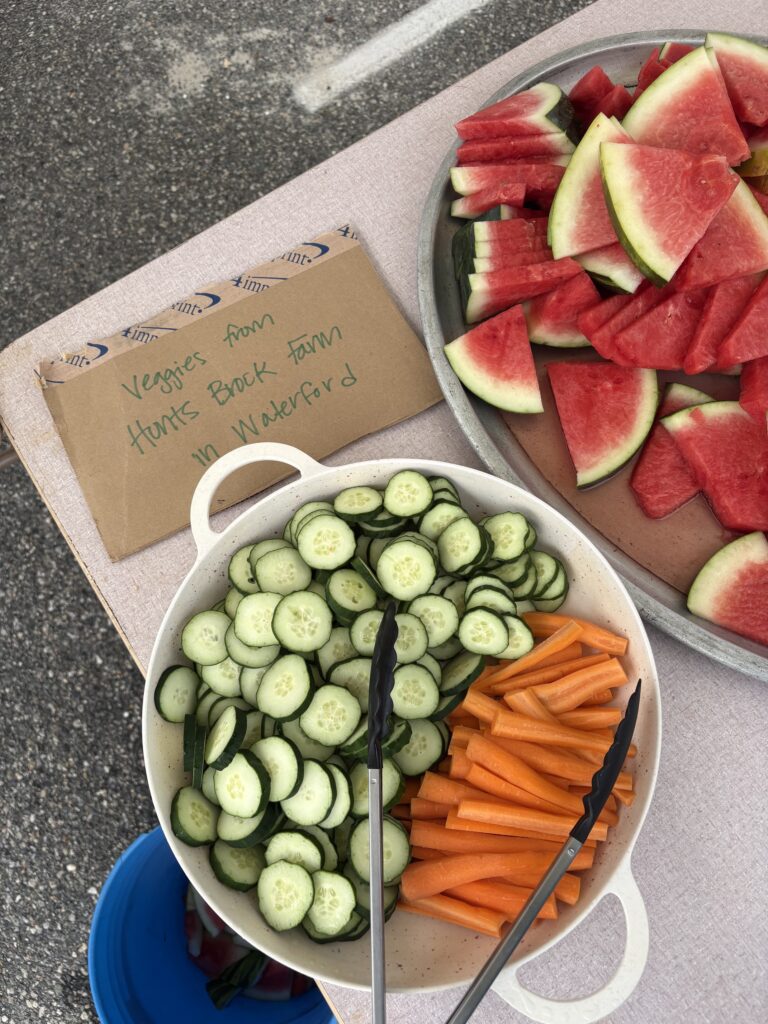 17. Offer Vegetarian or Vegan Alternatives<br>Breakfast and reception included large bowls of locally grown blueberries, cucumbers, and carrots. Breakfast was 100% vegetarian.
