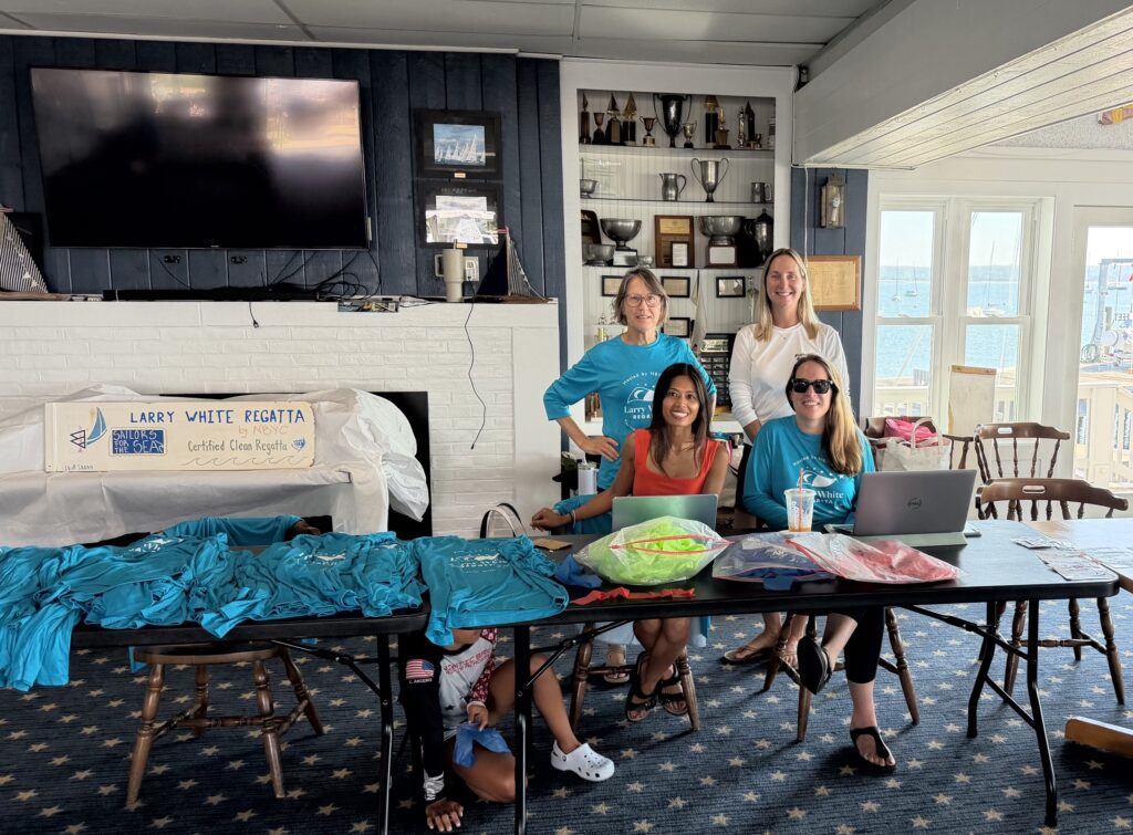13. Use Paperless Event Management<br>Registration volunteers used laptops instead of paper to check kids into the regatta with Clubspot. All documentation, waivers and green pledges were signed electronically.