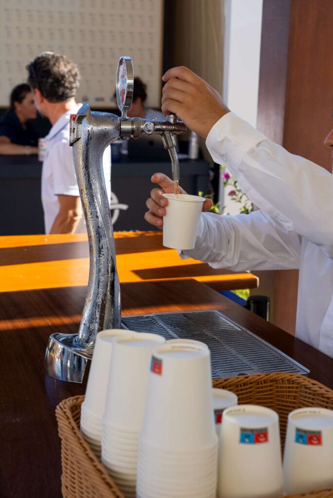 2. Eliminate Plastic Straws<br>Plastic drinking straws were not available at the YCCS and therefore were not used during the event. Beverages were served in 100% recyclable paper cups.