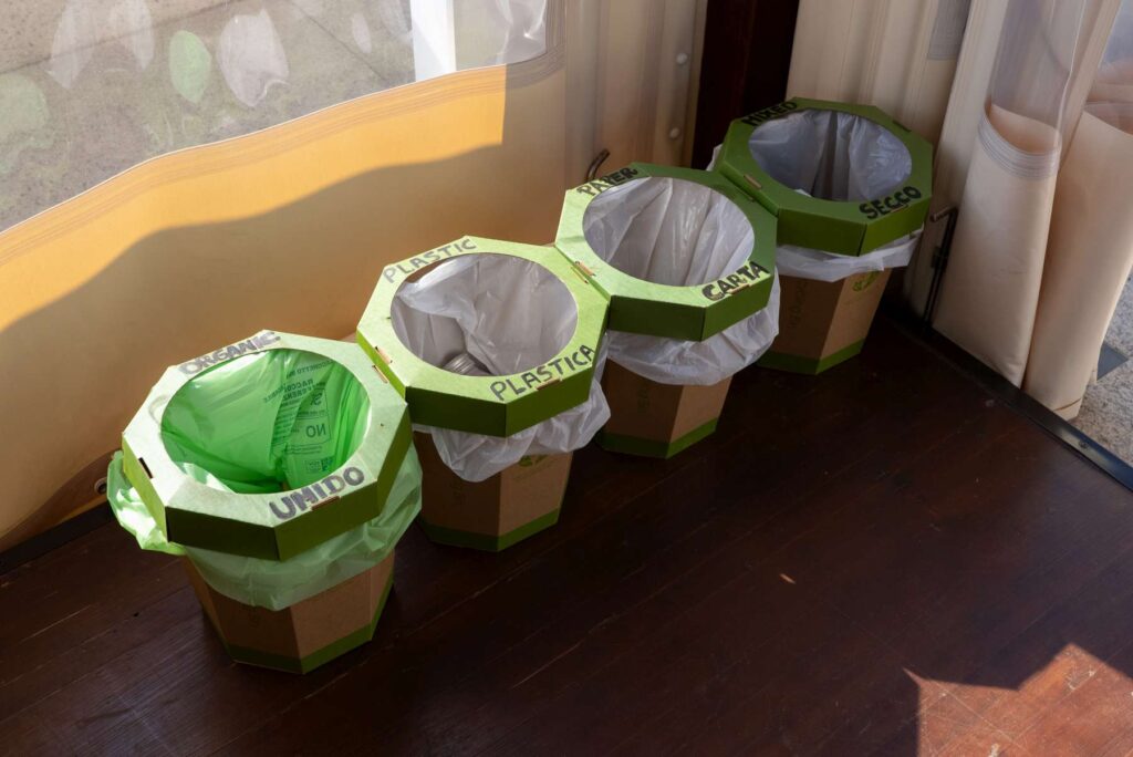 8. Post Educational and Reusable Signage<br>Waste separation was facilitated through clearly labelled collection bins positioned across the regatta village and YCCS. In addition, educational content on water consumption and plastic pollution was displayed next to the drinking water fountain, helping to promote greater awareness of sustainability-related issues among participants and visitors.