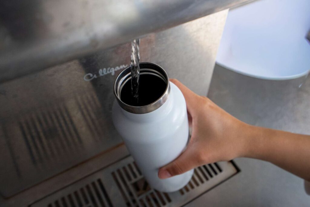 1. Eliminate Single-Use Water Bottles and Provide Water Refill Stations<br>Reusable water bottles were provided to the media team and accredited media, and a drinking water fountain is available outside the YCCS. Together, these measures helped reduce the consumption of single-use plastic water bottles.
