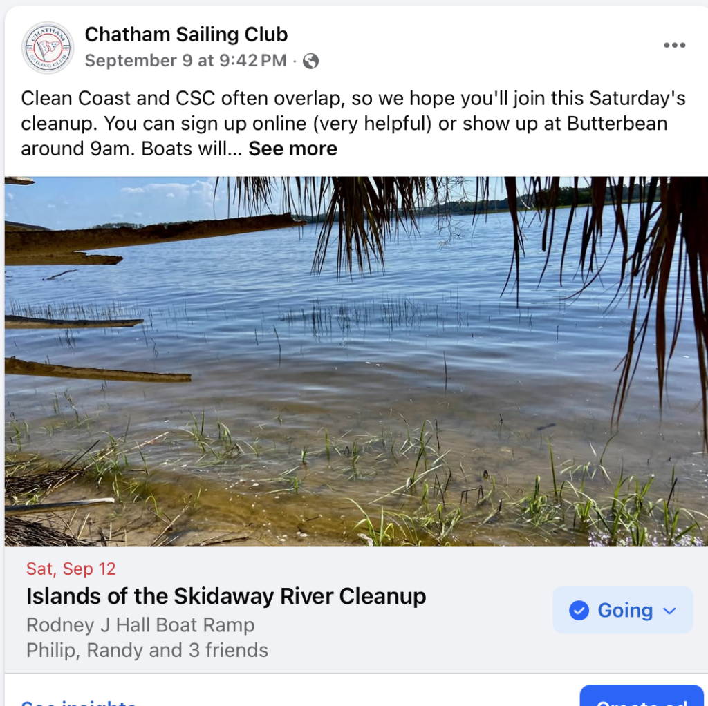 7. Involve Local Organizations<br>We partner with Clean Coast on monthly cleanups. Many of our members are also members of Clean Coast so this is ongoing year round. While we don