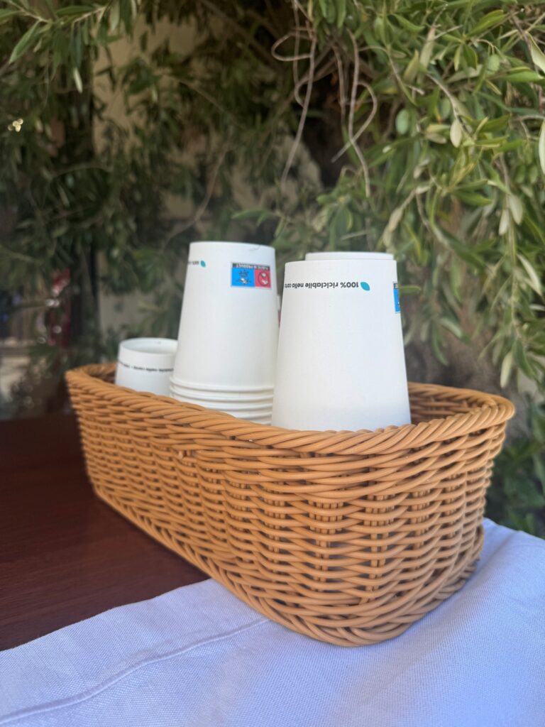 2. Eliminate Plastic Straws<br>Plastic straws are no longer available at the YCCS and, as a result, were not used or distributed during the event. Drinks were served in 100% recyclable paper cups.